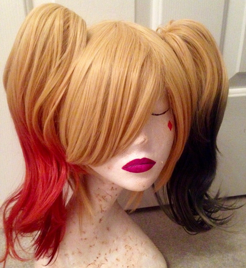 Harley Quinn Wig DC Comics Suicide Squad Bombshells Arkham Etsy Harley Quinn Wig DC Comics Suicide Squad Bombshells Arkham Etsy