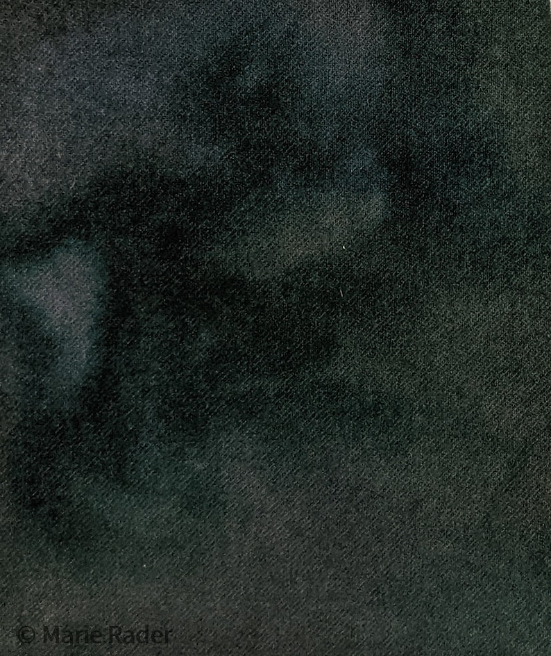 Hand Dyed Felted Wool Fabric with Dark Colors of Violet and Pine Green Pastel Color of Soft Green Blue