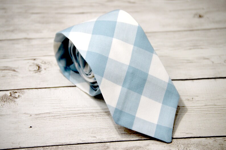 Mens dusty blue necktie wedding ties for groomsmen dusty Etsy