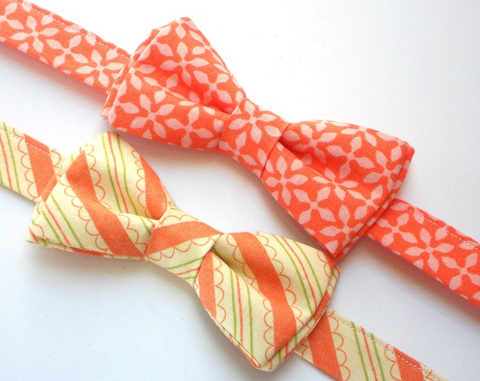 mens coral bow ties
