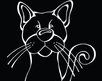 I Rescue Cats - What's Your Super Power Clingy Cat Window Sticker