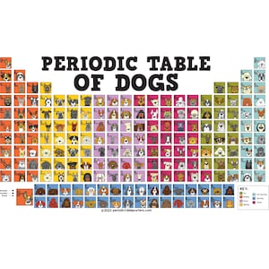 Periodic Table of Dogs Poster image 1