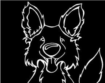 Mudi Decal Dog