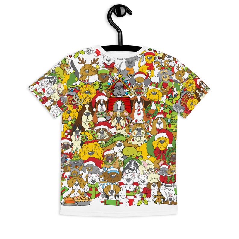 The Twelve Dogs of Christmas Youth crew neck t-shirt image 2