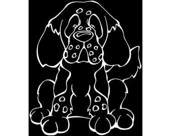 Clumber Spaniel Decal Dog