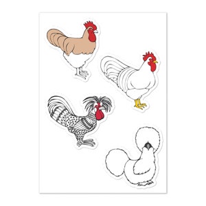Some Chickens Sticker sheet