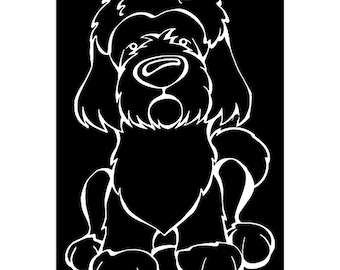 Tibetan Terrier Decal Dog