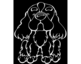 English Toy Spaniel Decal Dog