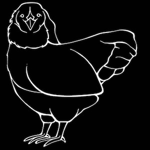 Eggers Chicken Decal Window Sticker