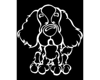 Cavalier King Charles Spaniel Decal Dog