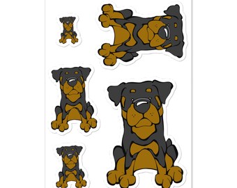 Rottweiler Sticker sheet