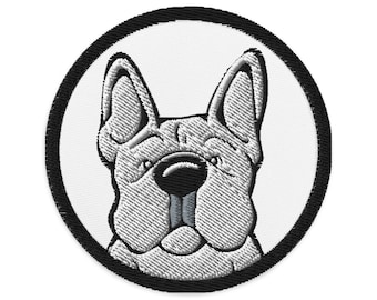 French Bulldog Embroidered patches