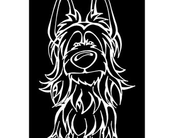 Silky Terrier Decal Dog