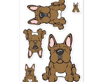 French Bulldog Sticker sheet