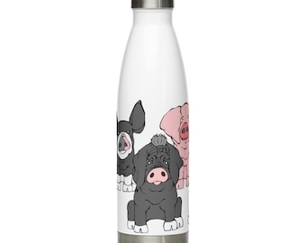 Some Pigs Stainless Steel Water Bottle
