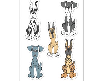 Great Dane Sticker sheet