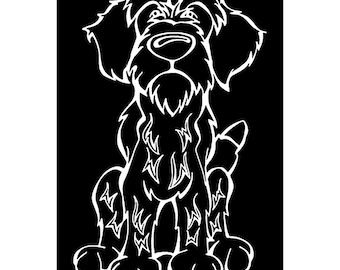 Wirehaired Pointing Griffon Decal Dog Window Sticker