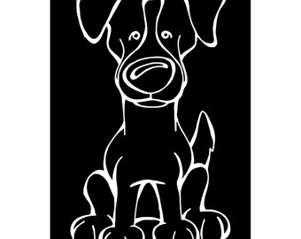 Russell Terrier Decal Dog