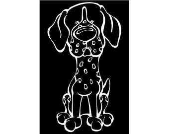 German Shorthaired Pointer Decal Dog