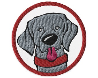 Gus the Happy Dog Embroidered patches