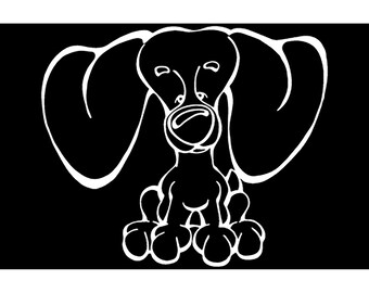 Tax dekal hund fönster klistermärke