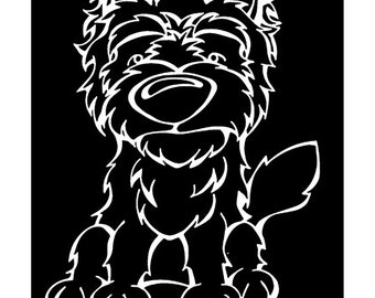 Cairn Terrier Decal Dog