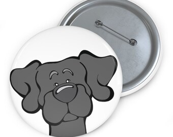 Black Lab Pin Buttons