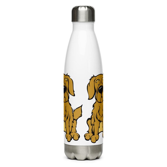 Golden Vacuum Flask, Stainless Steel Double Walled Insulated Water