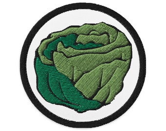 Lettuce Embroidered patches
