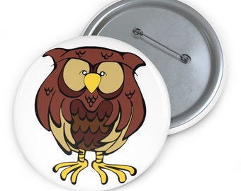 Owl Pin Buttons