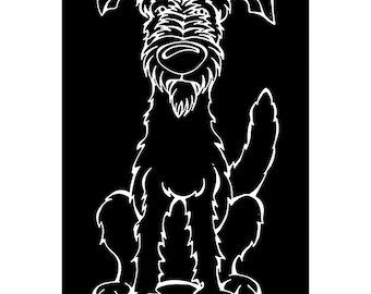 Scottish Deerhound Decal Dog