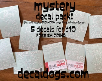 MYSTERY Decal Dog & Cat Packs, with FREE SHIPPING