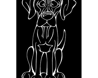 Rhodesian Ridgeback Decal Dog