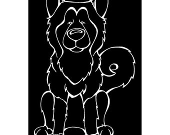 Alaskan Malamute Decal Dog Window Sticker