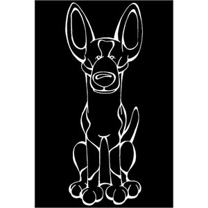 Ibizan Hound Decal Dog Window Sticker
