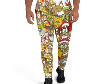 The Twelve Dogs of Christmas Men's Joggers