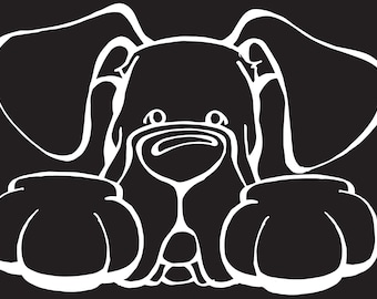 Great Dane Natural Ears Paws Decal Dog Window Sticker
