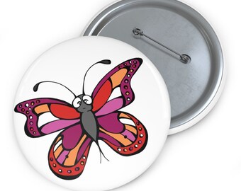 Lesbian Butterfly Pin Buttons