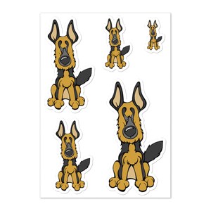 German Shepherd Sticker sheet
