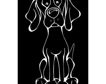 Viszla Decal Dog