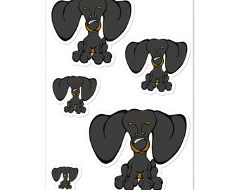 Dackel Stickerbogen