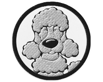 3 Schwarze Pudel-Aufnäher Zum Aufbügeln Oder Annähen – Ca. 4,8 Cm Groß