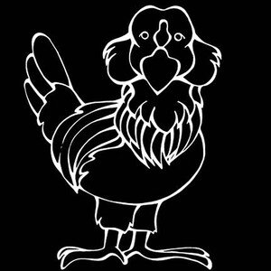 Ameraucana Chicken Decal Window Sticker
