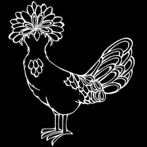 Polish Chicken Decal Window Sticker