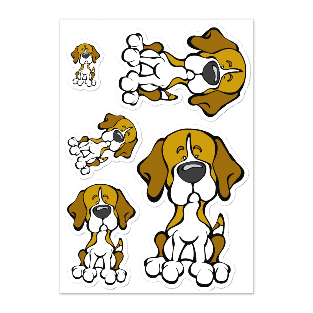 Beagle Sticker Sheet - Etsy