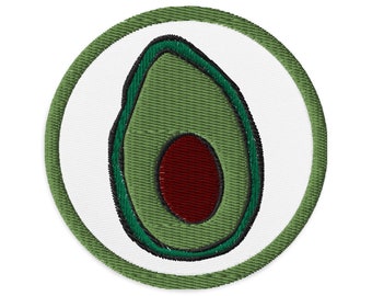 Avocado Embroidered patches