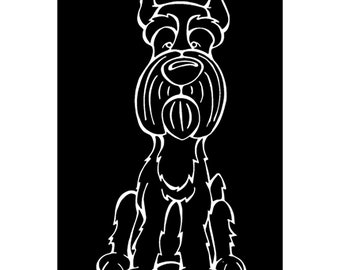 Giant Schnauzer Decal Dog