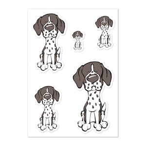 German Shorthaired Pointer Sticker sheet