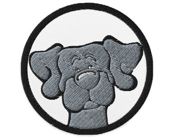 Black Lab Embroidered patches