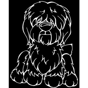 Oude Engelse Herdershond Decal Dog